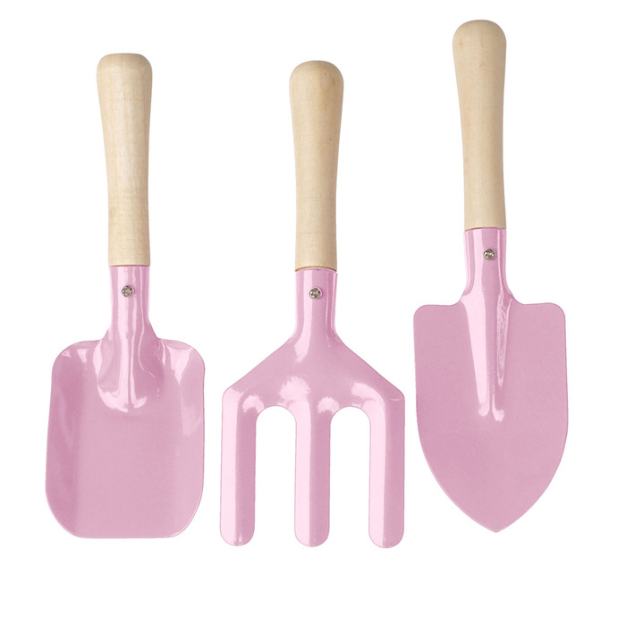 Hageredskaper til barn 3-pk. rosa – Garden